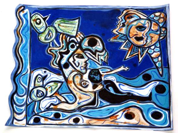  Los Quetzales - Blaues Paar