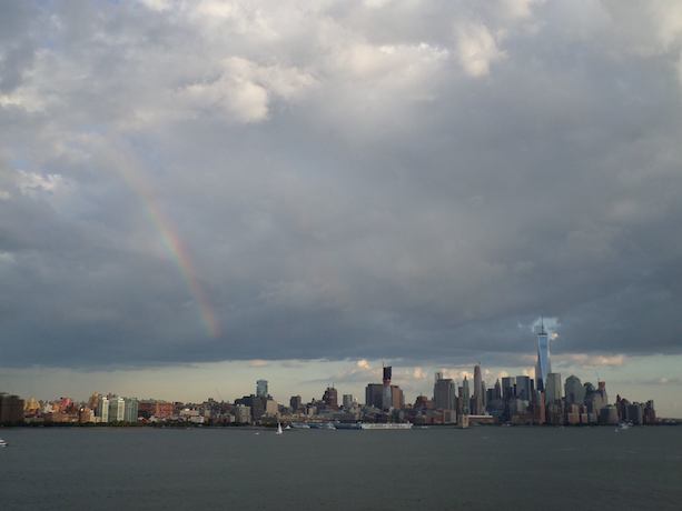Skyline with Rainbow
